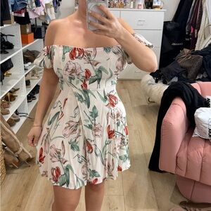 Floral Off-Shoulder Dress